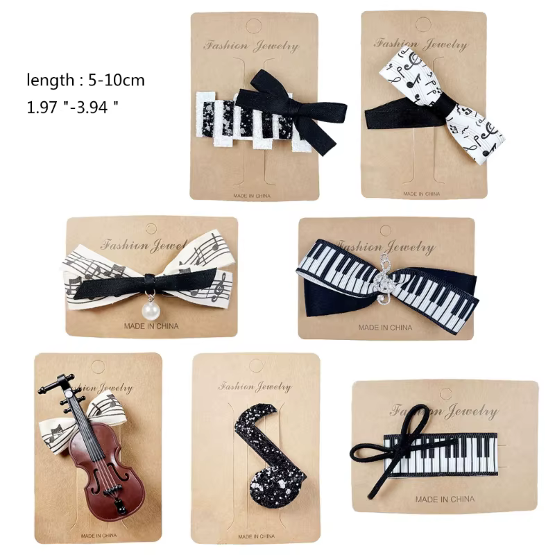 Pinces à cheveux violon Note musique pince