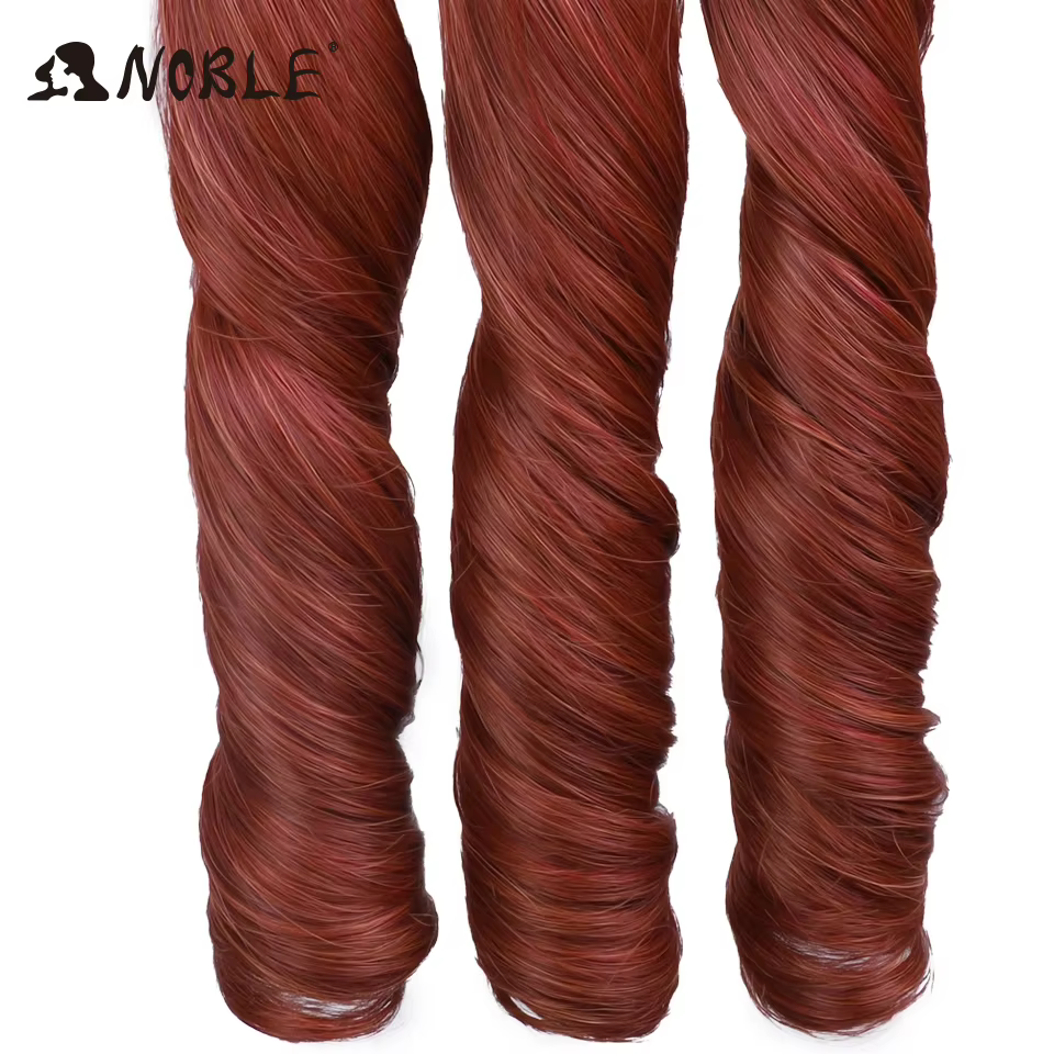 Cheveux nobles 18 pouces français bouclés Crochet tressage