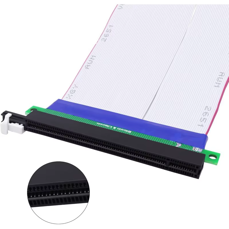 NOUVEAU Câble d'extension flexible PCI-E PCI Express 16X pour boîtiers 1U 2U de petite taille
