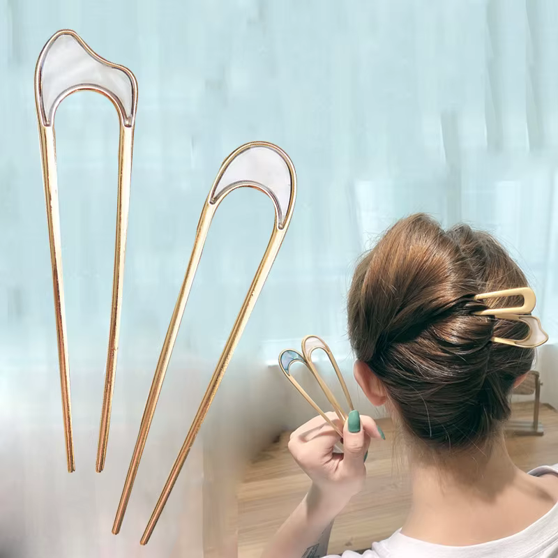 Barrette Chignon fourchette à cheveux épingles