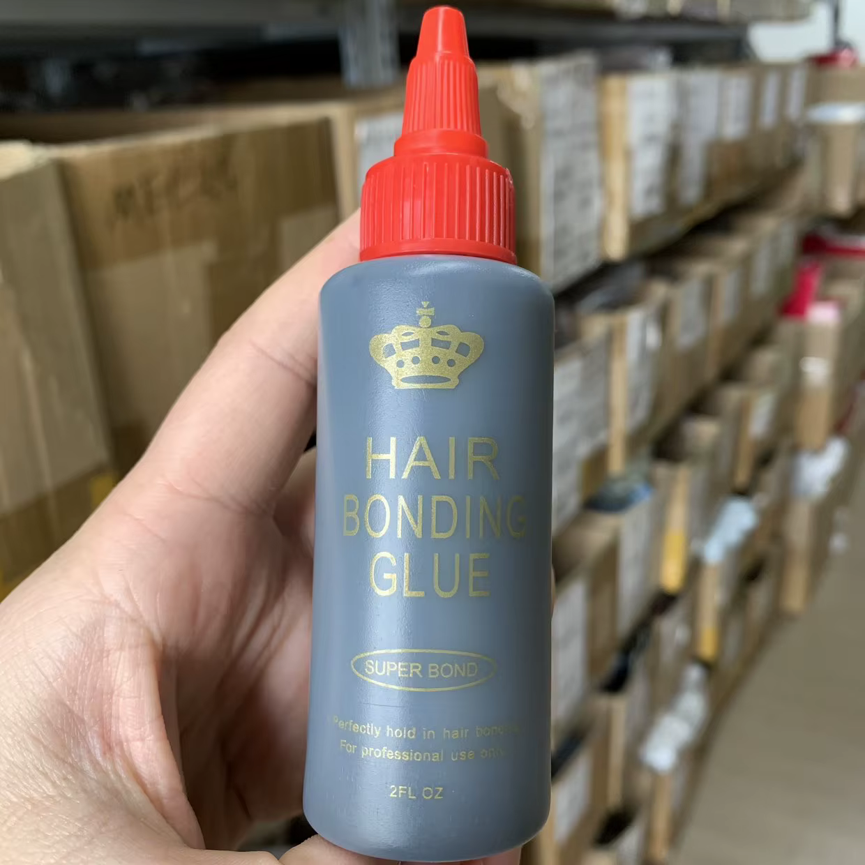 Colle de liaison de trame de cheveux