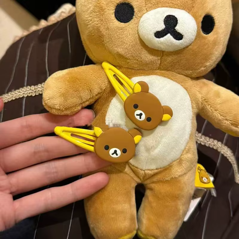 Barrettes Rilakkuma mignonnes pour cheveux