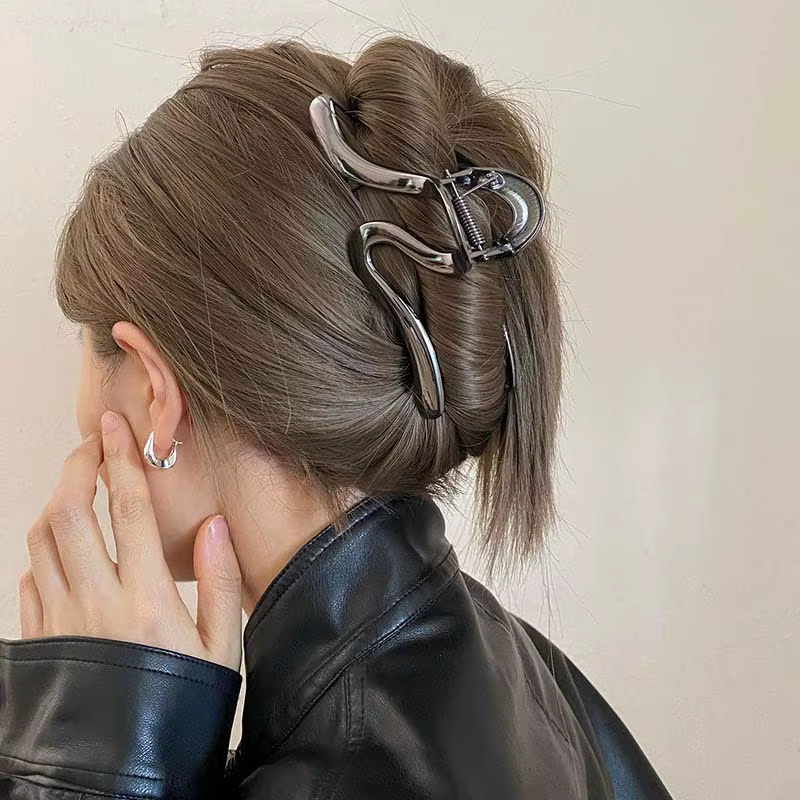 Pince à cheveux en métal pour femmes