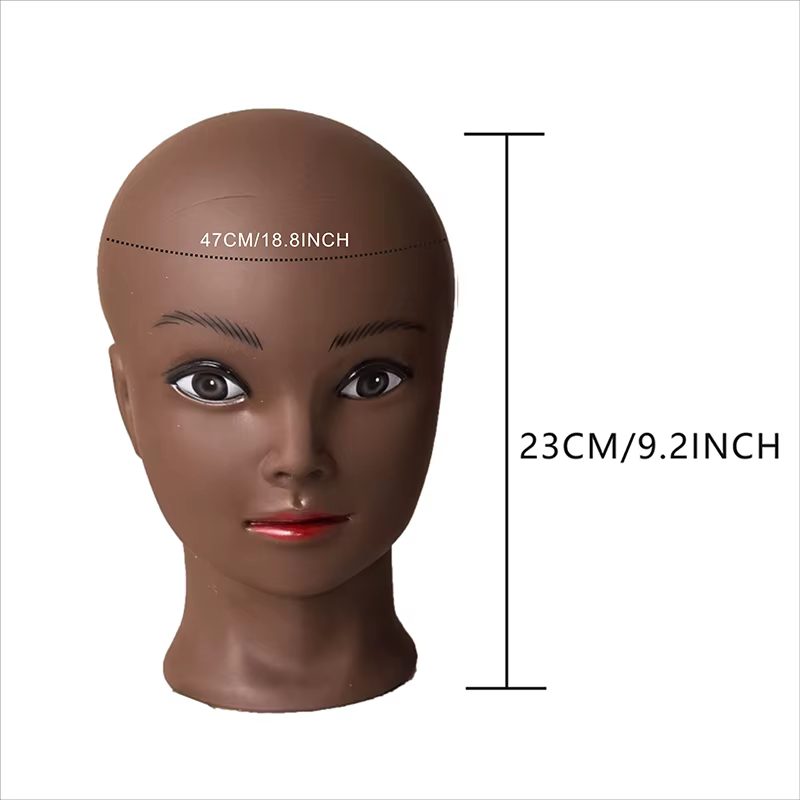 Perruque de tête de Mannequin de maquillage féminin pour perruques faisant affichage