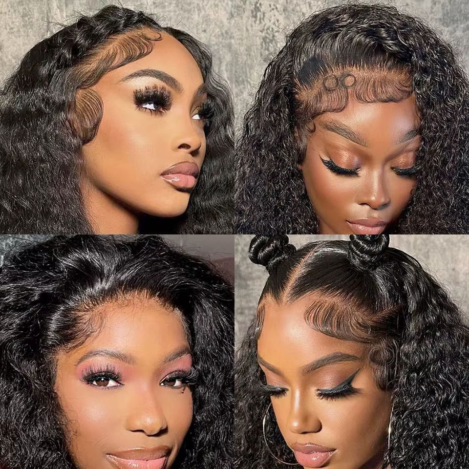 Wear Go perruque ISEE HAIR noeuds pré-plumés crépus bouclés HD dentelle sans colle perruques humaines prêt à l'emploi