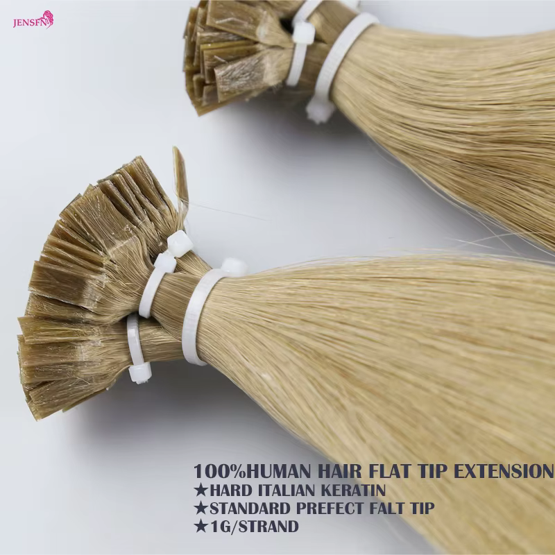 Extensions de cheveux de haute qualité à pointe plate