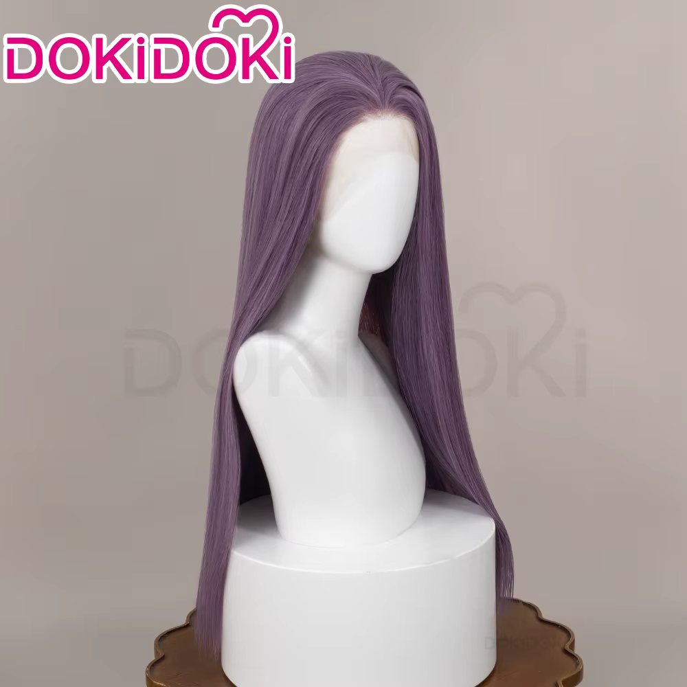 EN STOCK Sylus Rafayel héroïne avant dentelle perruque jeu amour et espace profond DokiDoki femmes 75 cm cheveux violets