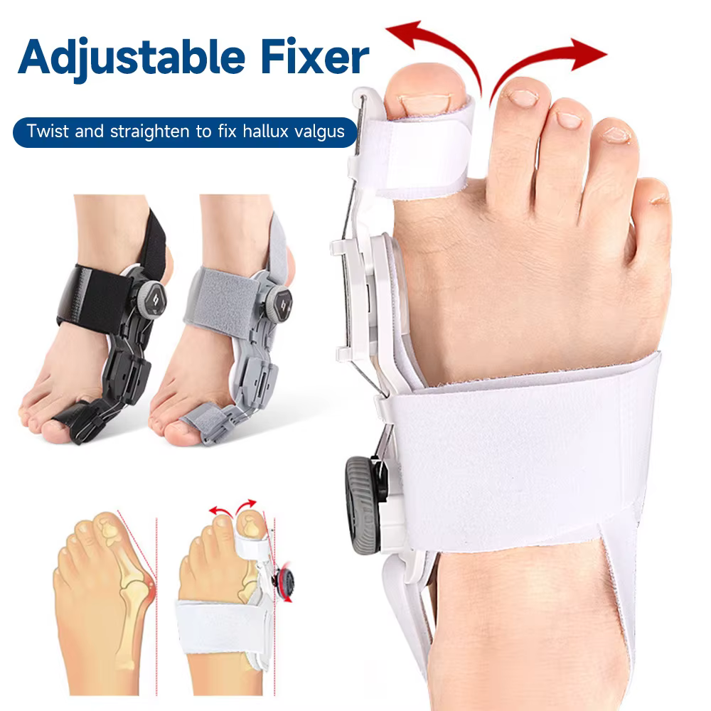 Correcteur d'oignon d'orteil, orthèses d'hallux Valgus, séparateur d'orteils réglable, lisseur, ajusteur d'os de pouce, Correction d'orteils