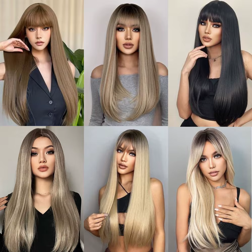 Extensions de cheveux synthétiques de 24 pouces