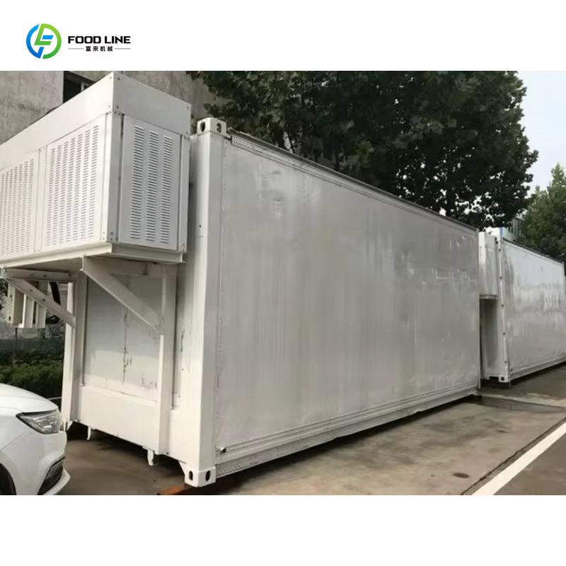Chambre froide pour fruits et légumes, conteneur de 20 et 40 pieds, installation facile et personnalisée