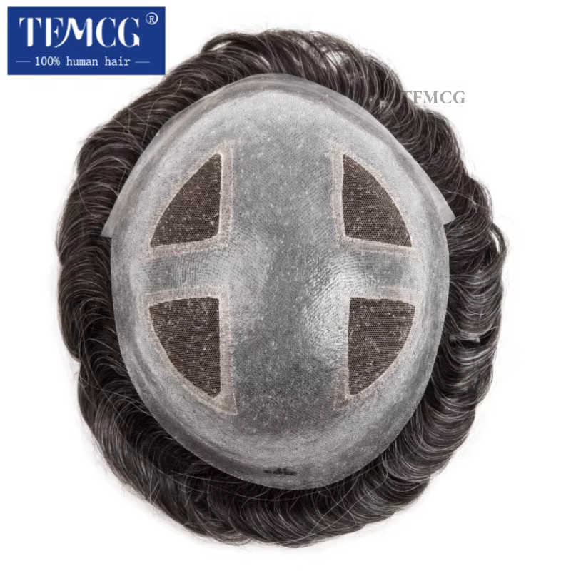 Perruque toupet pour hommes