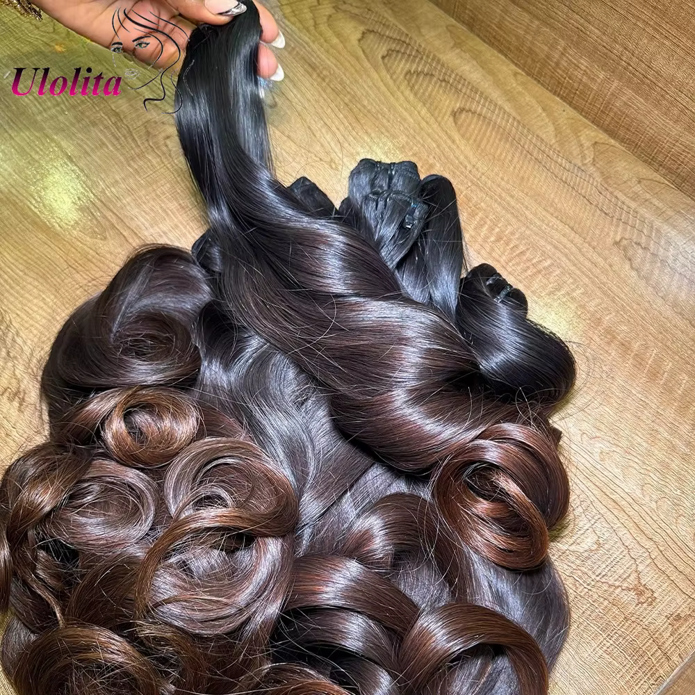 Extensions de cheveux humains ondulés