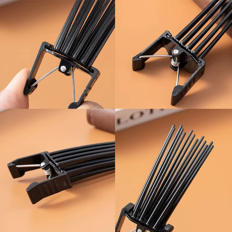 Kit d'outils de coiffure pour cheveux bouclés homme et femme : Peigne texturant volumateur et pince volumatrice pour