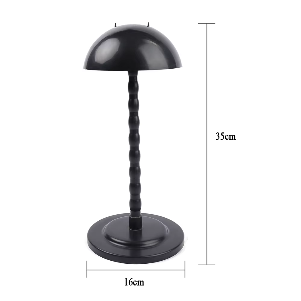 Support de perruque en plastique pliable