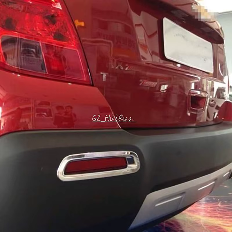 Couvercle de feu antibrouillard arrière chromé en ABS, pour Chevrolet TRAX TRACKER 2013 2014 2015, 2 pièces