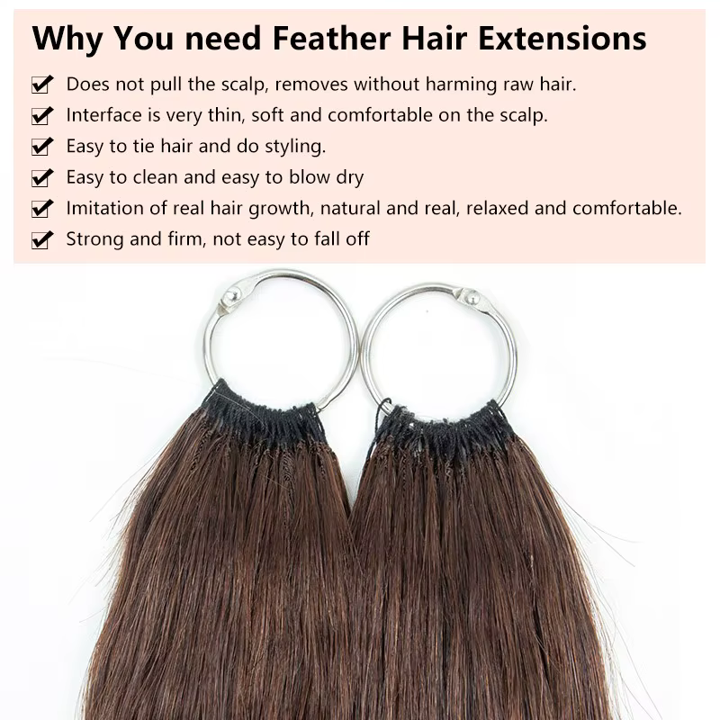 Extensions de Cheveux Naturels Remy avec Micro Wild Invisible