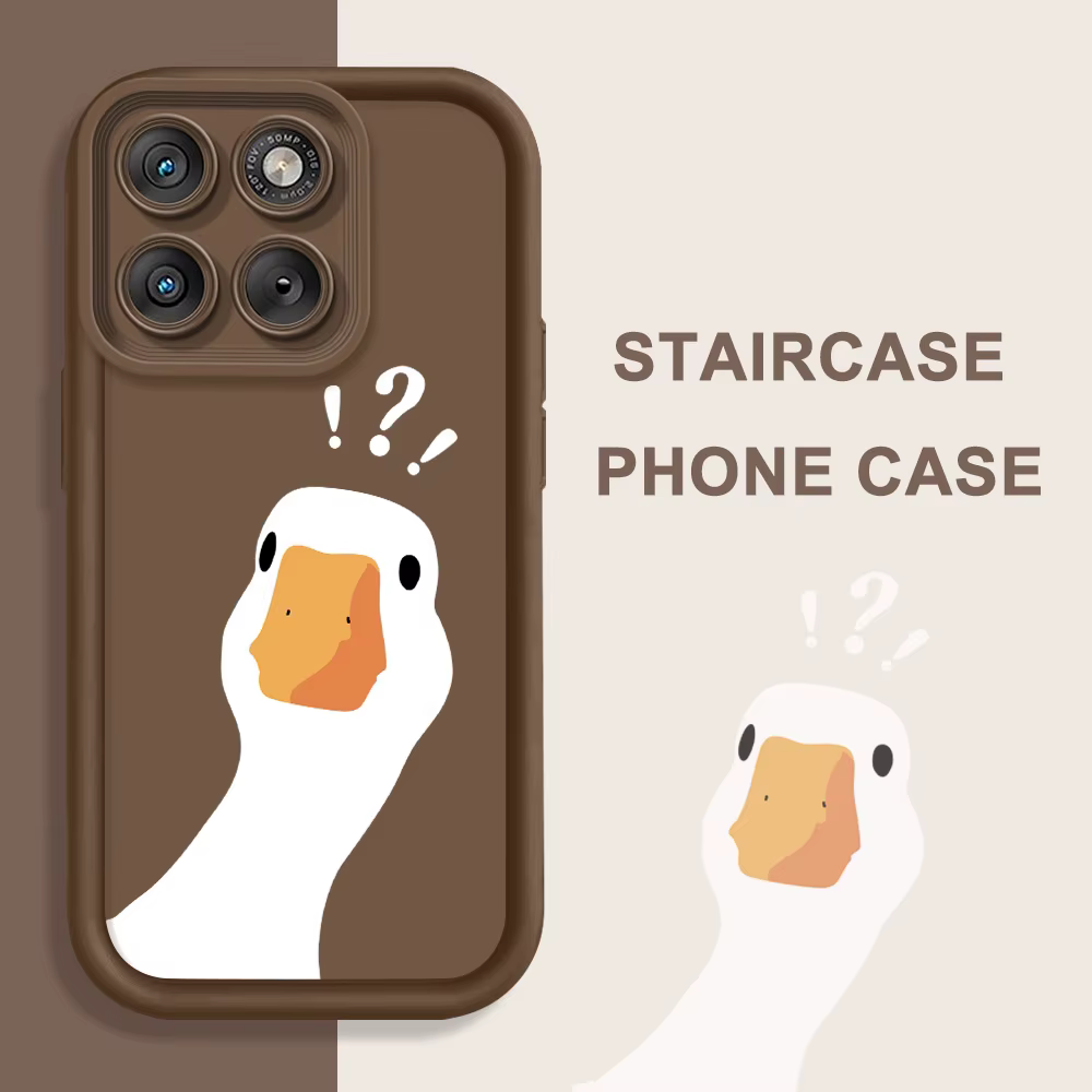 Coque de téléphone Crooked Duck, étui souple pour Motorola Edge 70 60 50 40 Pro Ultra Fusion Stylus Neo 4G 5G