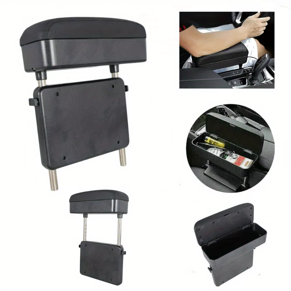 Coudière de boîte d'accoudoir de voiture, rallonge de bras, stockage de console universel, support de coude recommandé, évaluation réglable