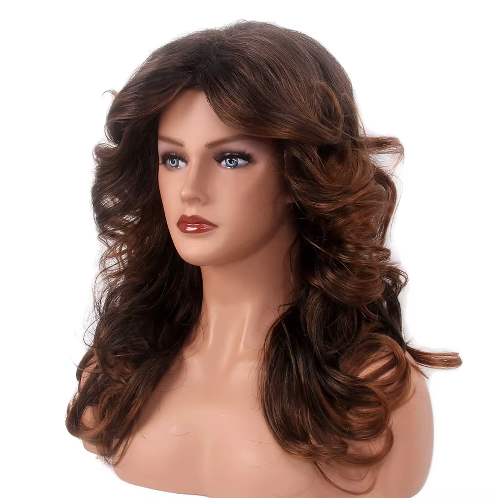 Perruque synthétique Farrah Fawcett des années 70