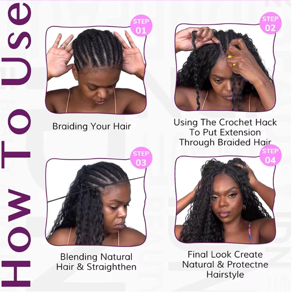 Extensions de cheveux humains bouclés birmans 100 % naturels