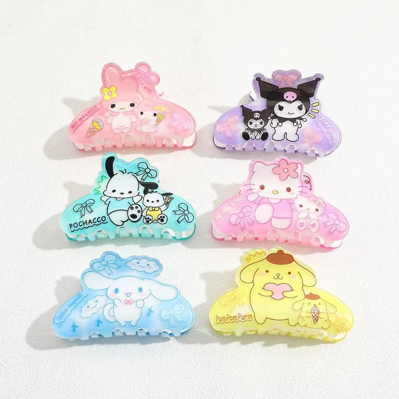 Pince à cheveux My Melody imprimée pour l'arrière de la tête