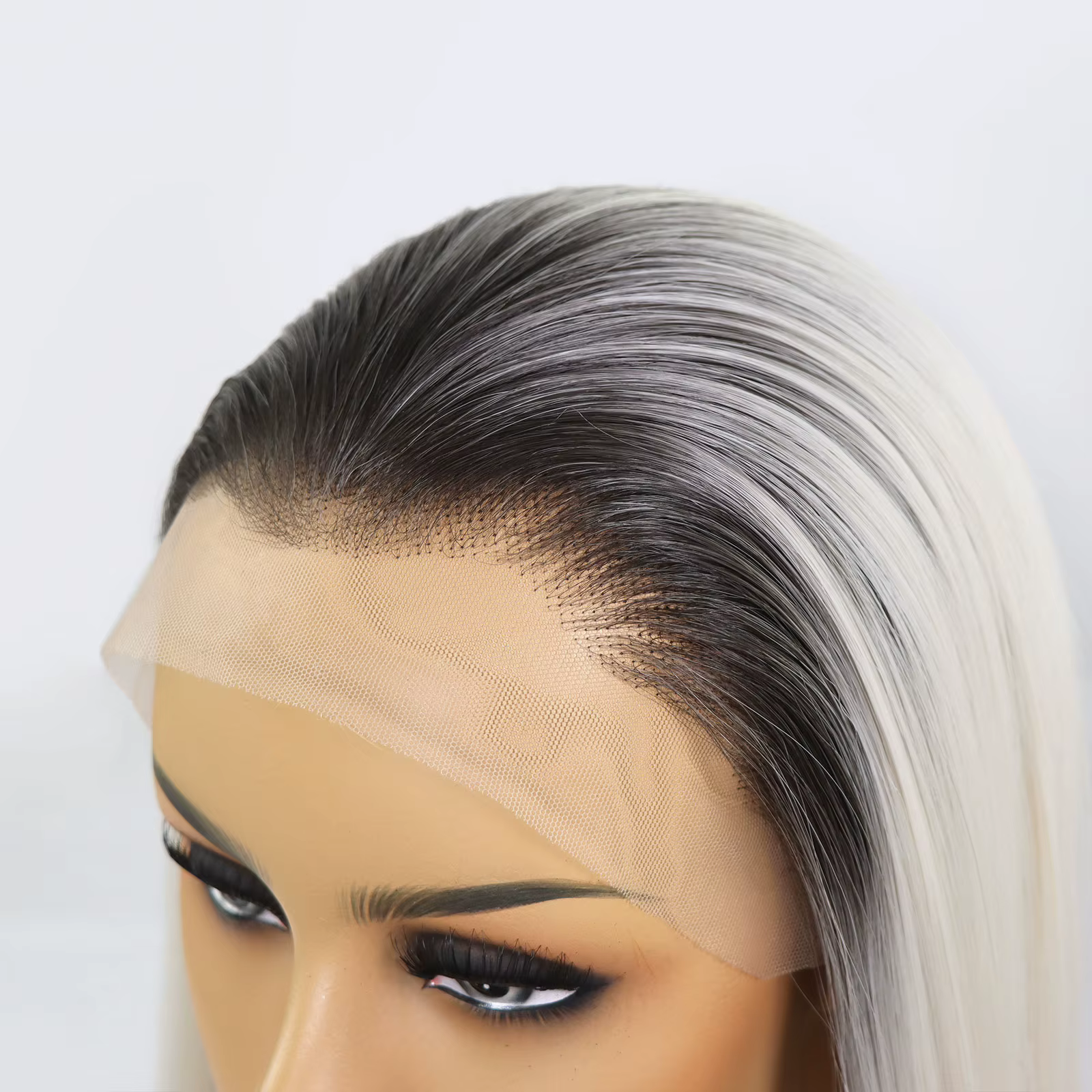 13X3 sans colle frontale dentelle perruques pour femmes longs ondulés cheveux synthétiques