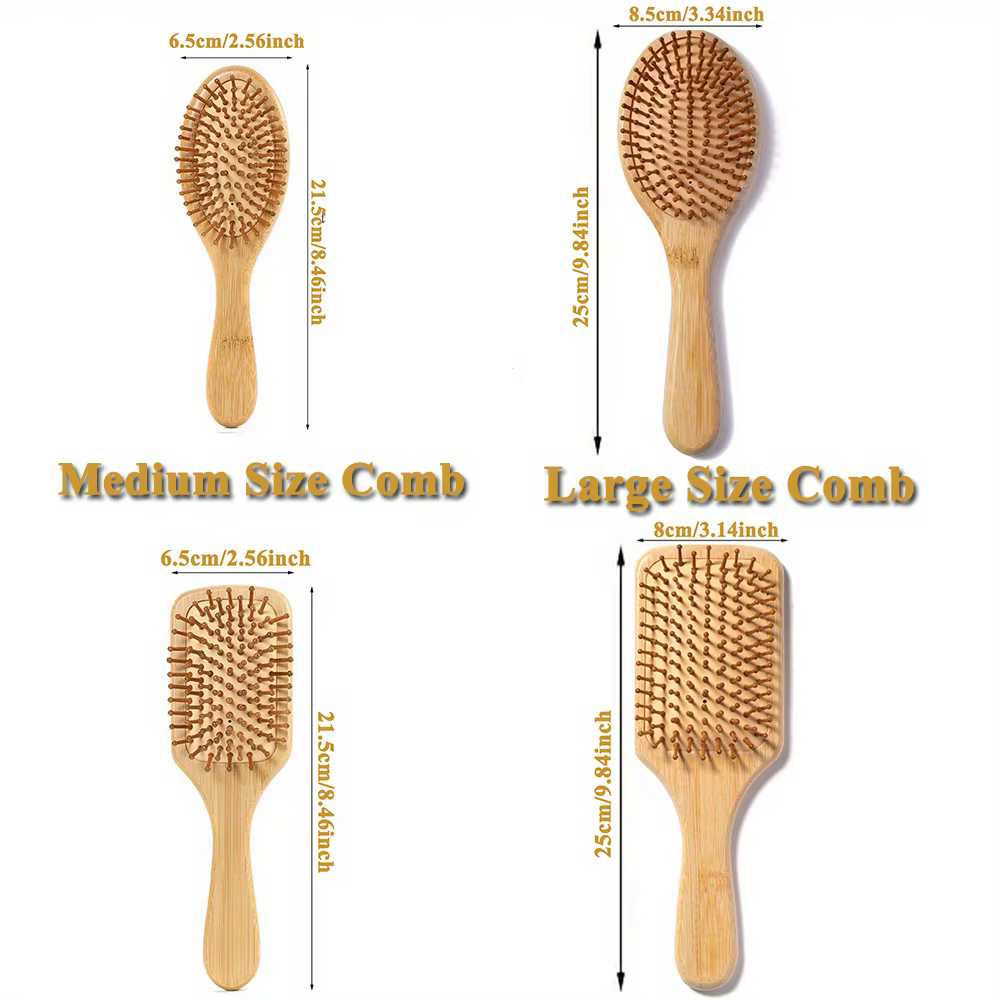 Brosse à cheveux en bois pour favoriser la croissance des cheveux