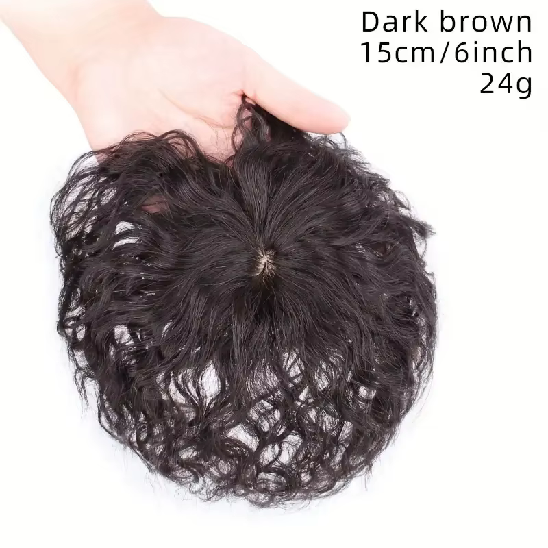 Topper de cheveux humains pour femmes