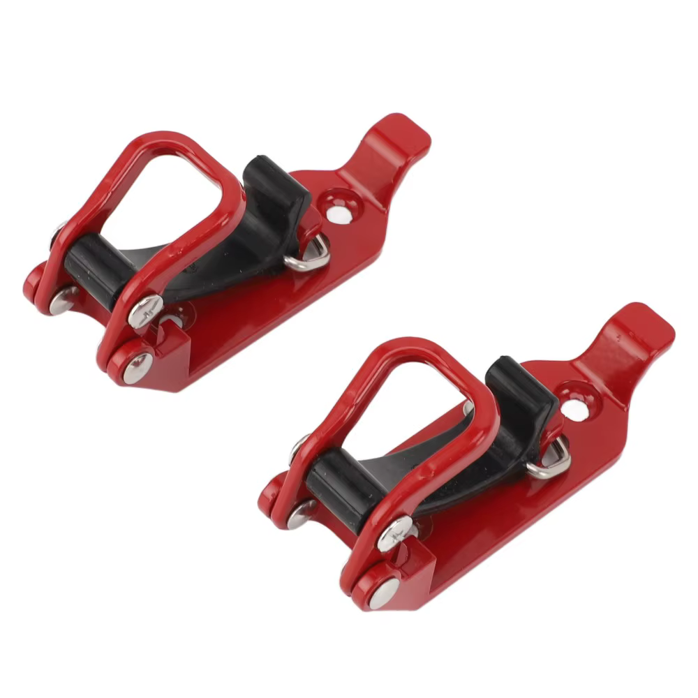2 supports de pelle pour barres de toit en alliage de zinc, robustes, réglables, pliables, universels, à dégagement rapide