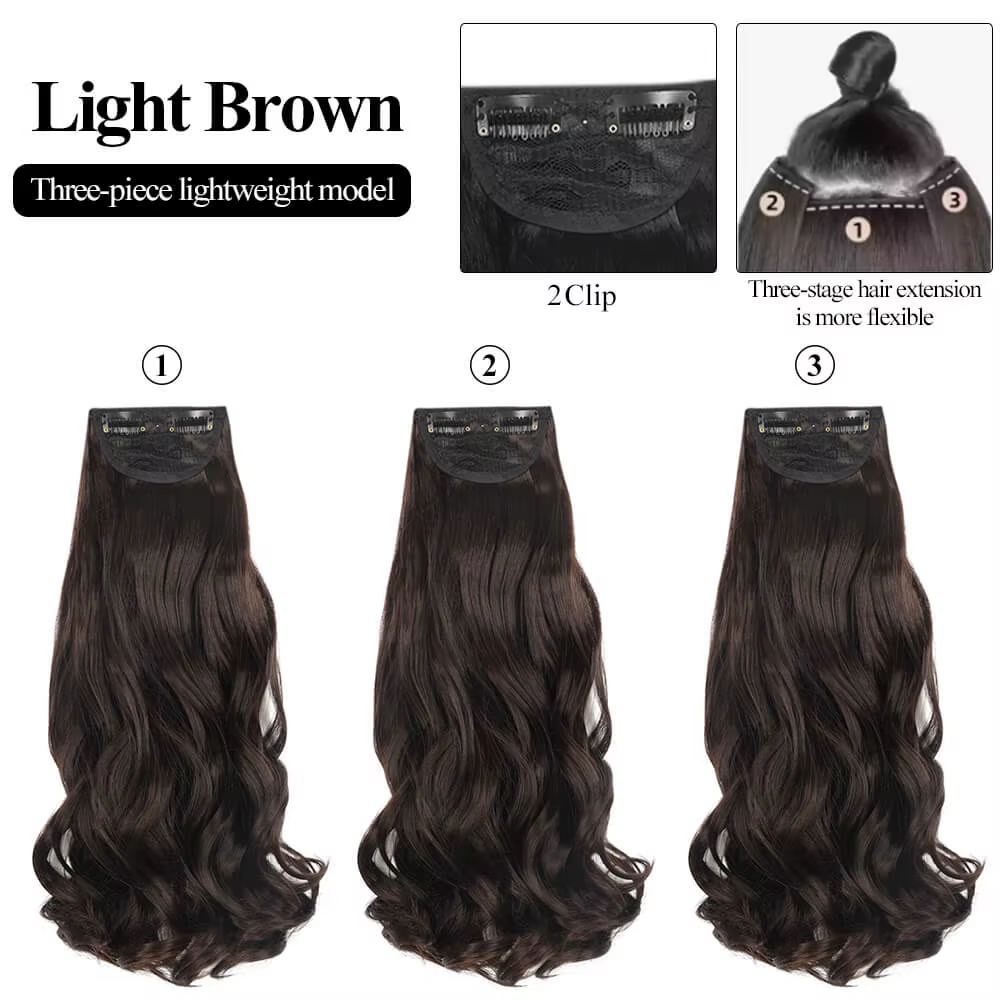 Extensions capillaires synthétiques à clips