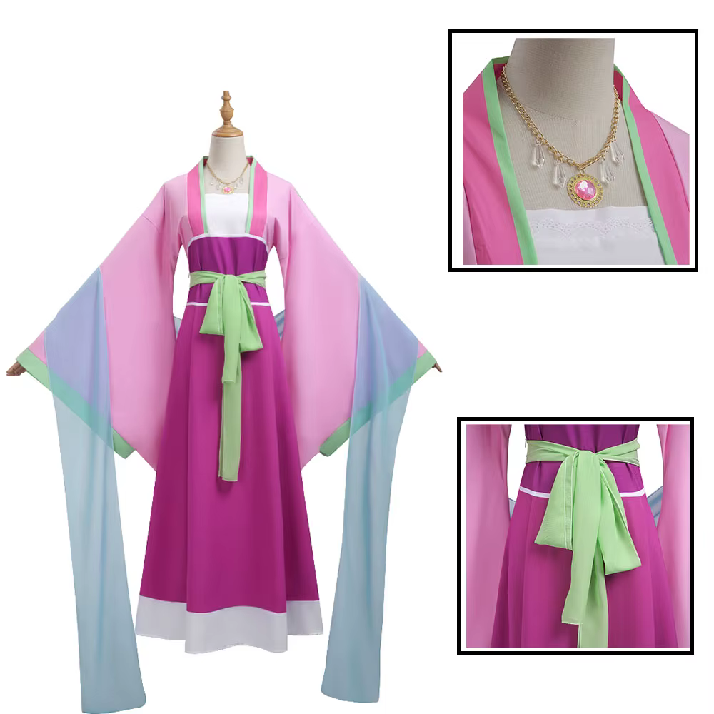 Maomao Cosplay Costume perruque Anime l'apothicaire journaux robe rose fête d'halloween pour les femmes