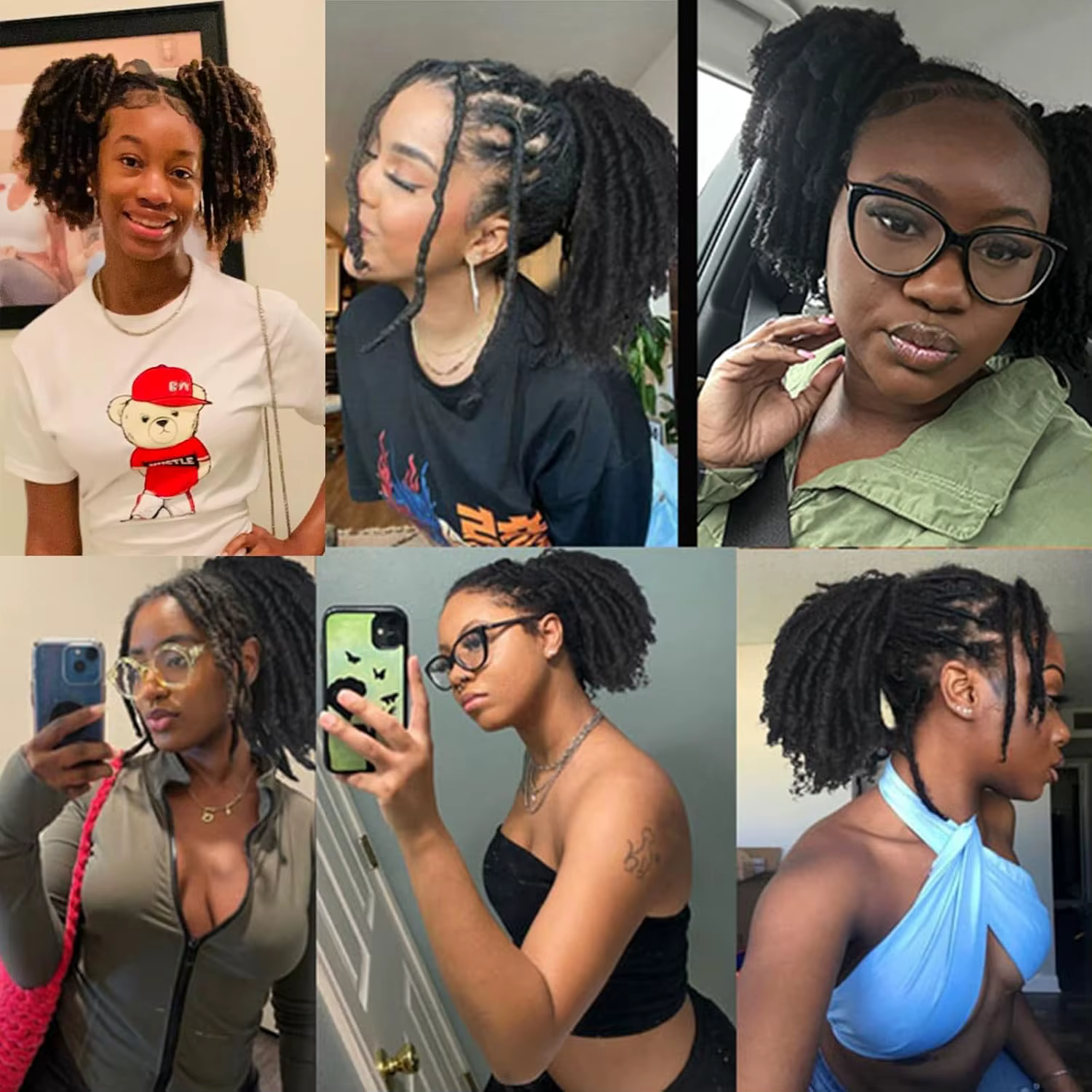 Extensions de queue de cheval Dreadlock pour femmes cordon