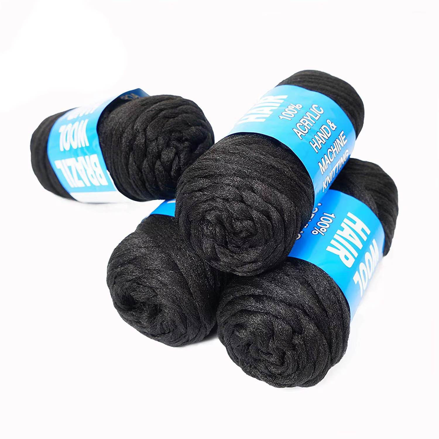 Extension capillaire synthétique brésilienne en laine pour femmes