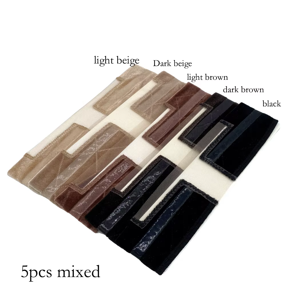 Nouveau bandeau antidérapant Double face en velours de Silicone avec boucle en métal pour tenir les perruques
