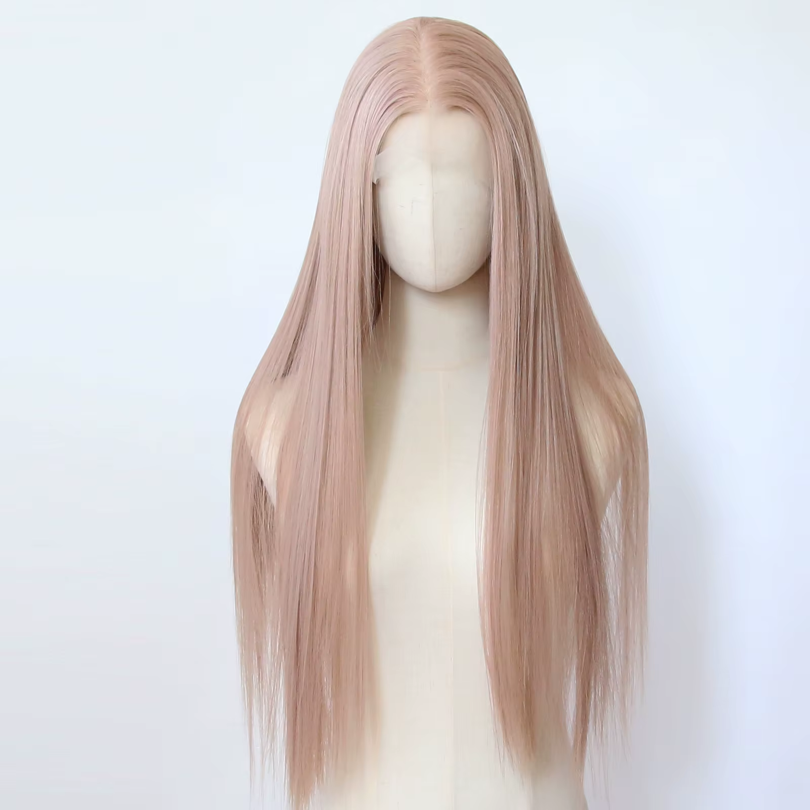 Perruque Lace Front Wig synthétique Rose
