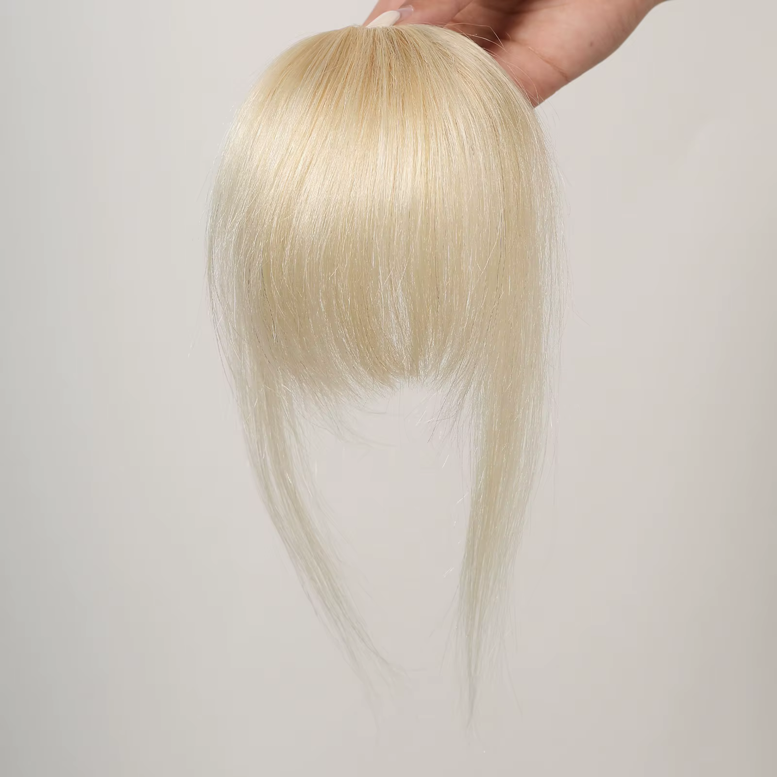 Frange à clipser blonde platine pour femme