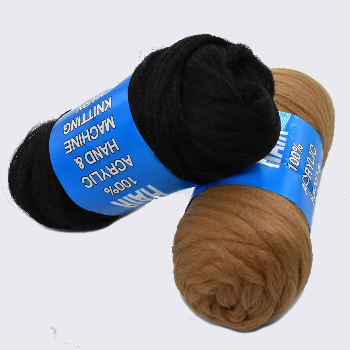 1 pièces 70g 28 m/31yd Extension de cheveux en laine brésilienne pour femmes enfants