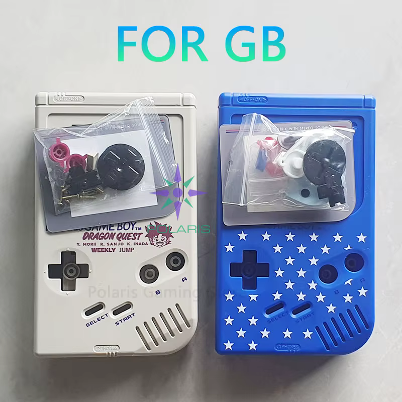 Ensemble complet de thème personnalisé, coque de boîtier de remplacement pour Gamboy GB DMG, coque de console classique avec boutons, coque limitée pour GB