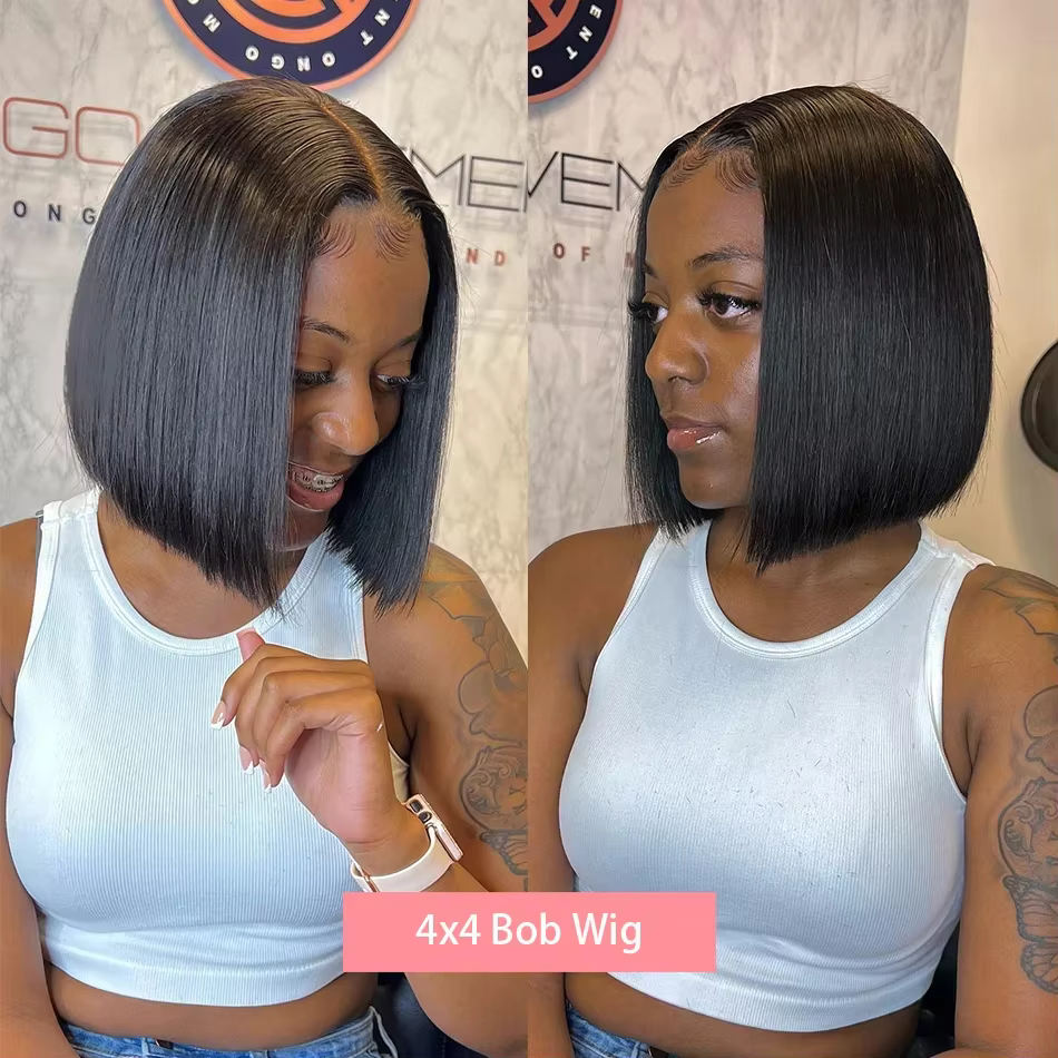 Perruque Bob en cheveux humains