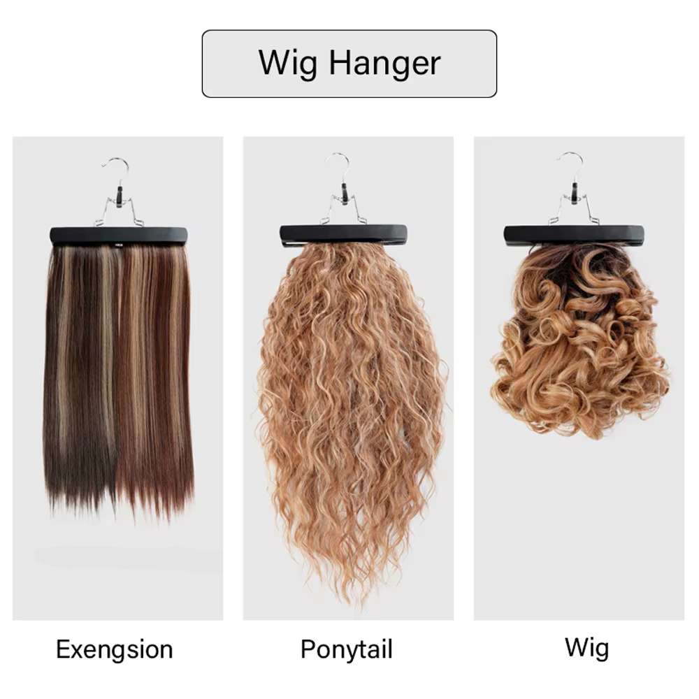 Cintres d'extension de cheveux pour rangement de perruque