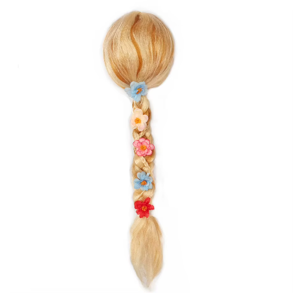 Perruque de princesse Elsa Anna pour fille