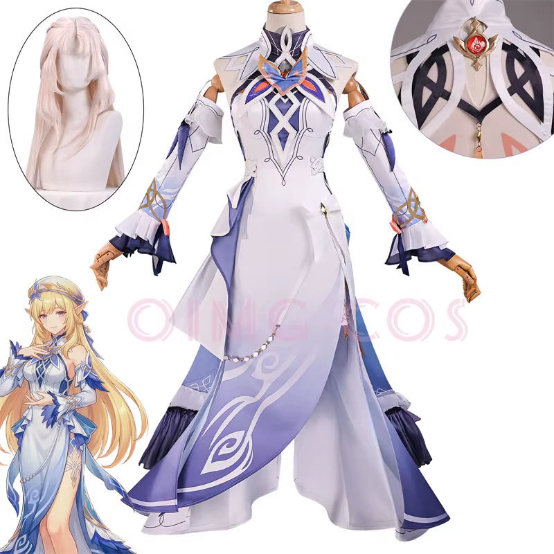 Genshin Impact Nicole Reeyn Cosplay Costume adulte carnaval uniforme perruque Anime Halloween fête Costumes mascarade femmes jeu