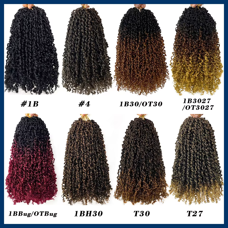 Extensions de cheveux de crochet Yanky Twist de 12 pouces