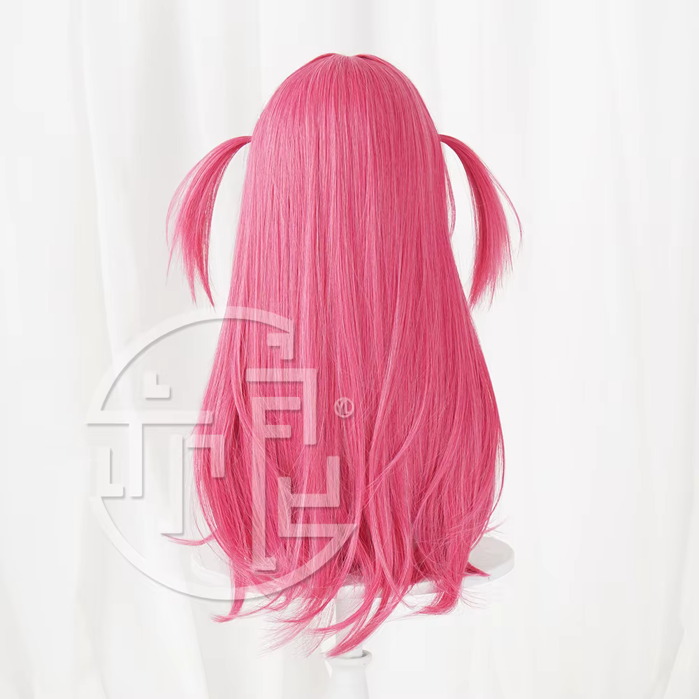 Nikke: déesse de la victoire mât Cosplay perruque romantique femme de chambre mât 60 cm longue ligne droite pastèque cheveux synthétiques résistant à la chaleur