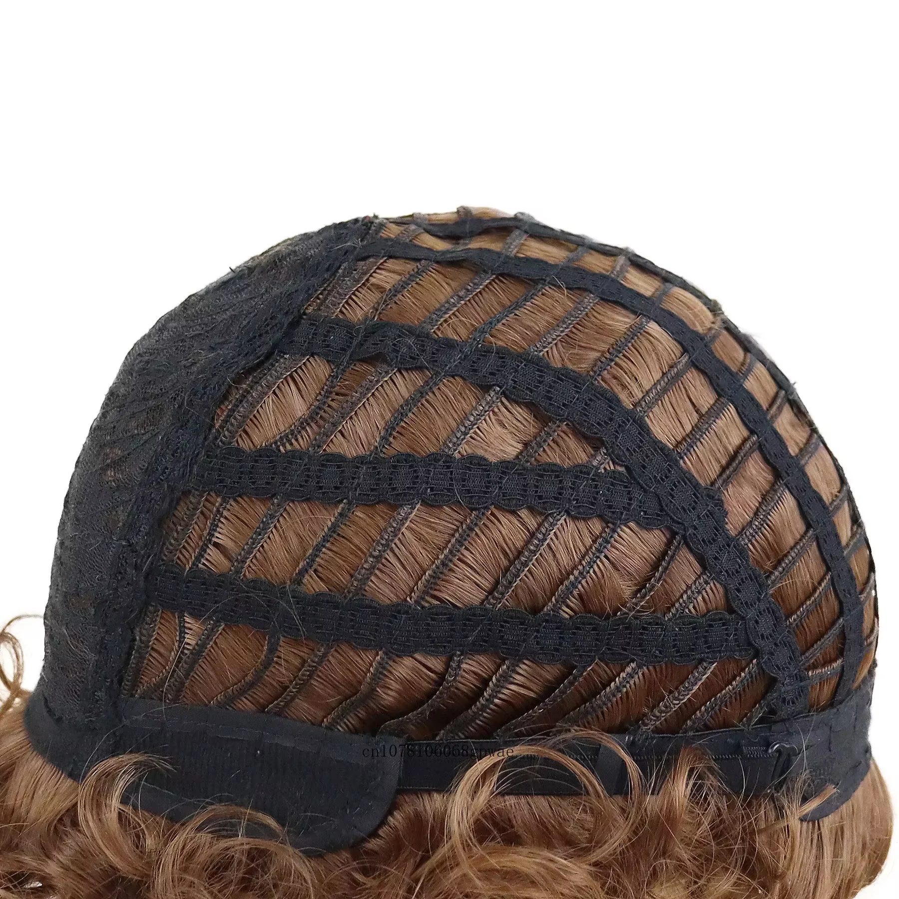 Perruque synthétique marron pour hommes