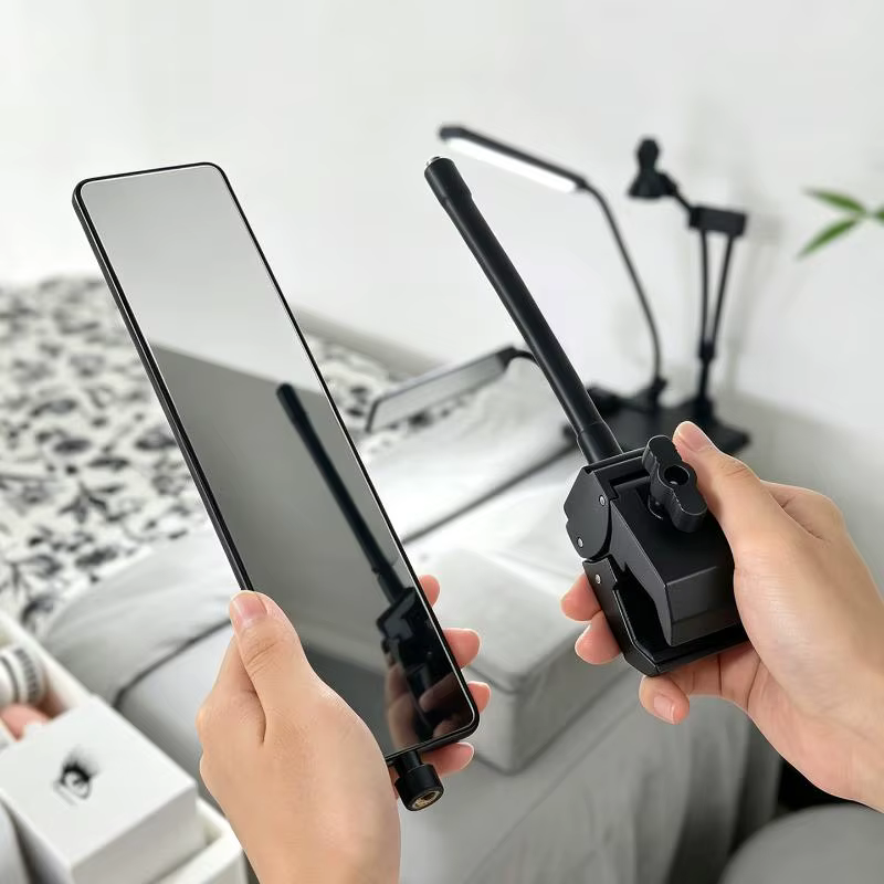 Miroir de contrôle pour extensions de cils HD anti-buée, design en bande longue, 1 pièce, portable pour usage domestique et quotidien, pour greffe de cils DIY