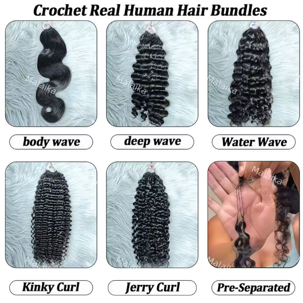 Extensions de cheveux bouclés au crochet