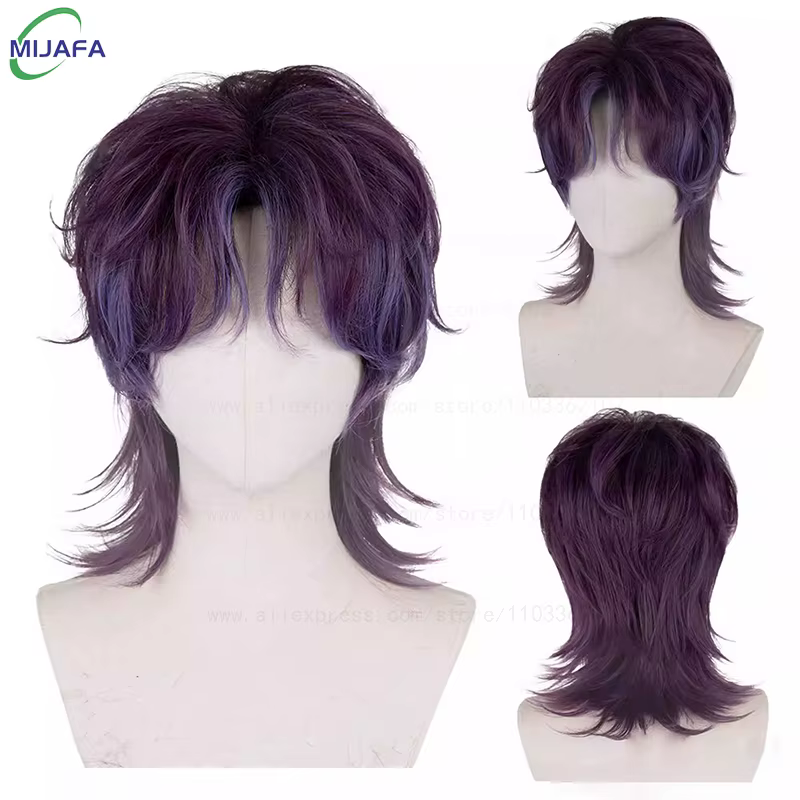 Haute qualité amour et espace profond Rafayel Zayne Xavier Cosplay perruque 30 cm cheveux courts Anime