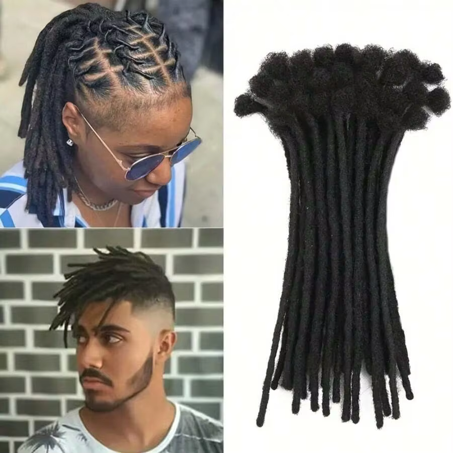 Dreadlocks Extensions synthétiques 8 pouces 10 brins Loc Dreads