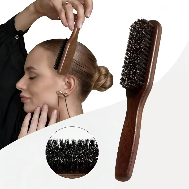 Brosse à cheveux en poils de sanglier (unisexe)